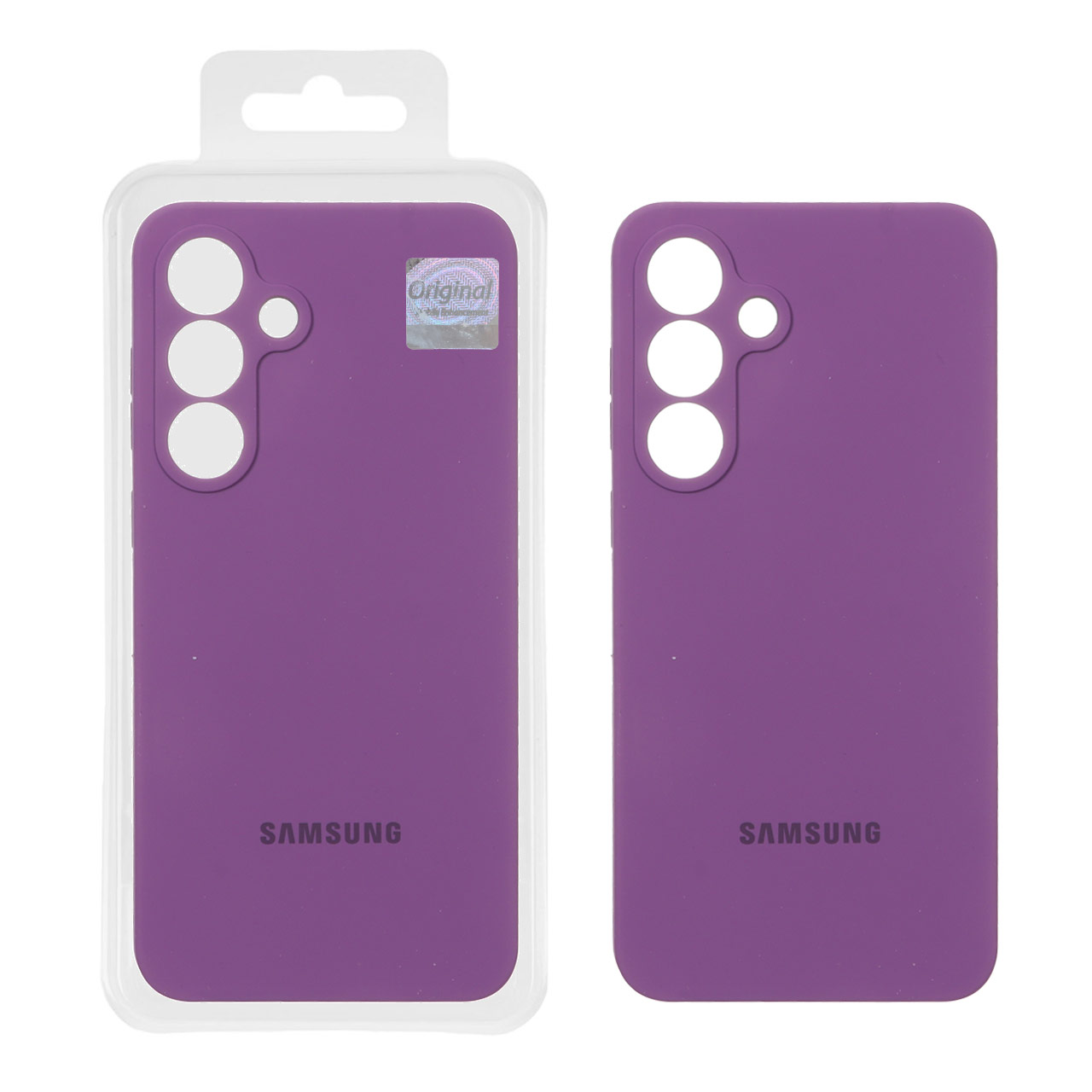 قاب سیلیکونی پاک کنی اورجینال Master Quality مدل Samsung Galaxy S25 FE - ارغوانی (پک دار)