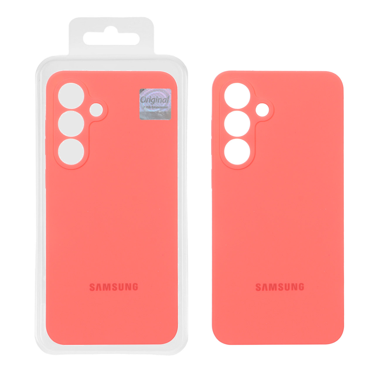 قاب سیلیکونی پاک کنی اورجینال Master Quality مدل Samsung Galaxy S25 FE - مرجانی (پک دار)