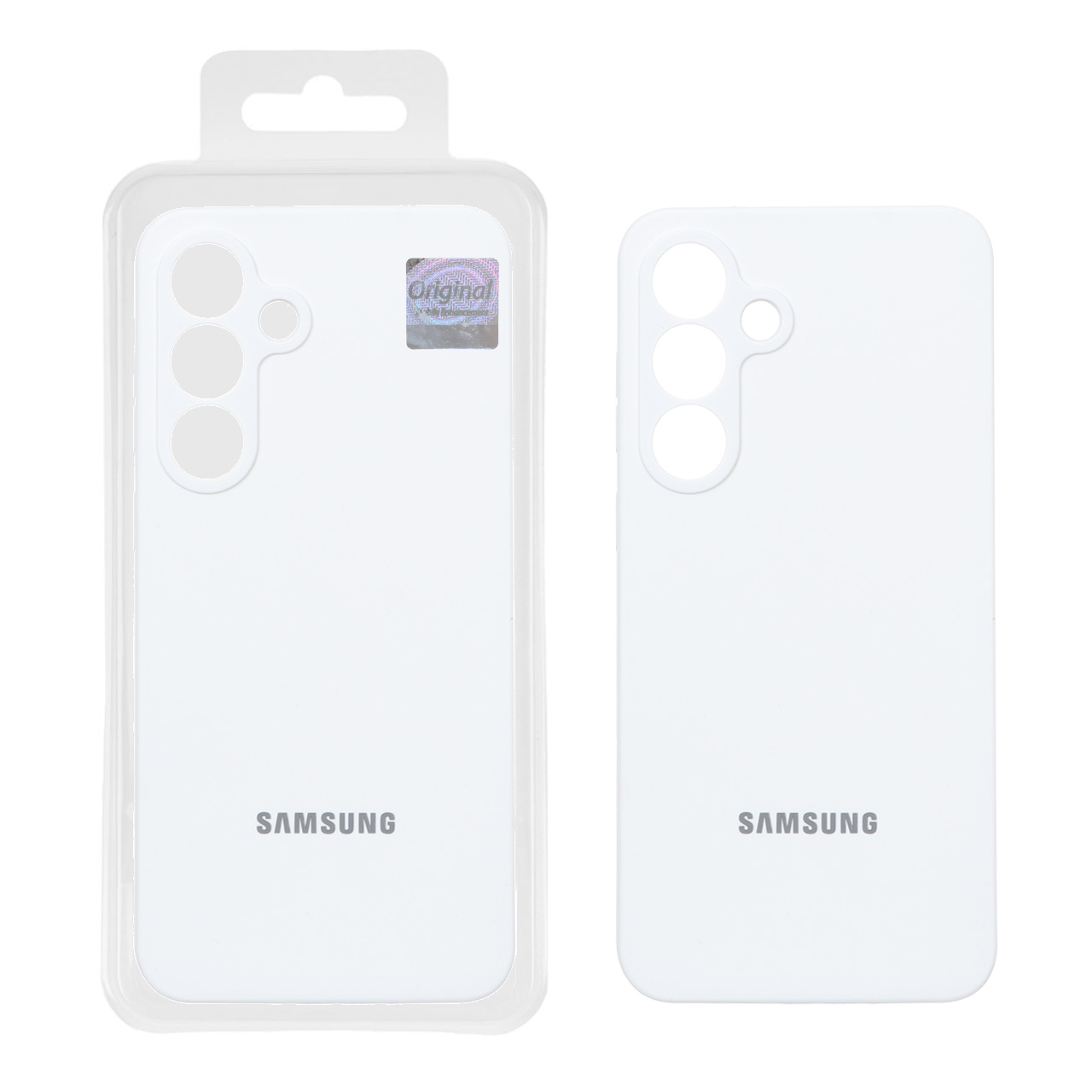 قاب سیلیکونی پاک کنی اورجینال Master Quality مدل Samsung Galaxy S25 FE - سفید (پک دار)