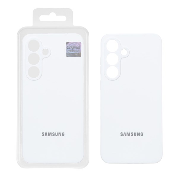 قاب سیلیکونی پاک کنی اورجینال Master Quality مدل Samsung Galaxy S25 FE - سفید (پک دار)