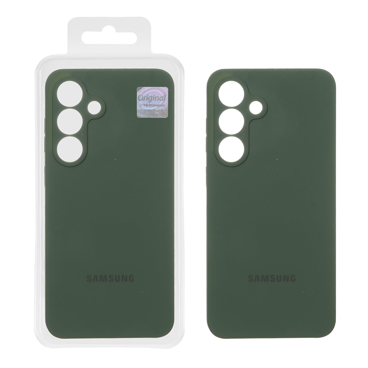 قاب سیلیکونی پاک کنی اورجینال Master Quality مدل Samsung Galaxy S25 FE - سبز تیره (پک دار)
