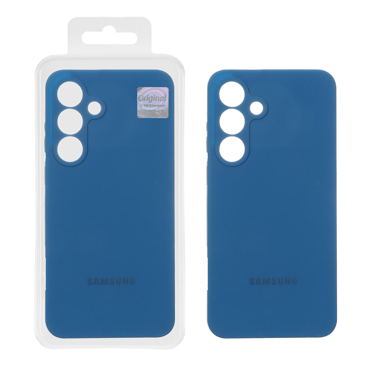 قاب سیلیکونی پاک کنی اورجینال Master Quality مدل Samsung Galaxy S25 FE - آبی کاربنی (پک دار)