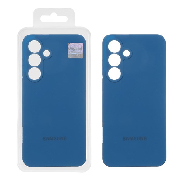 قاب سیلیکونی پاک کنی اورجینال Master Quality مدل Samsung Galaxy S25 FE - آبی کاربنی (پک دار)