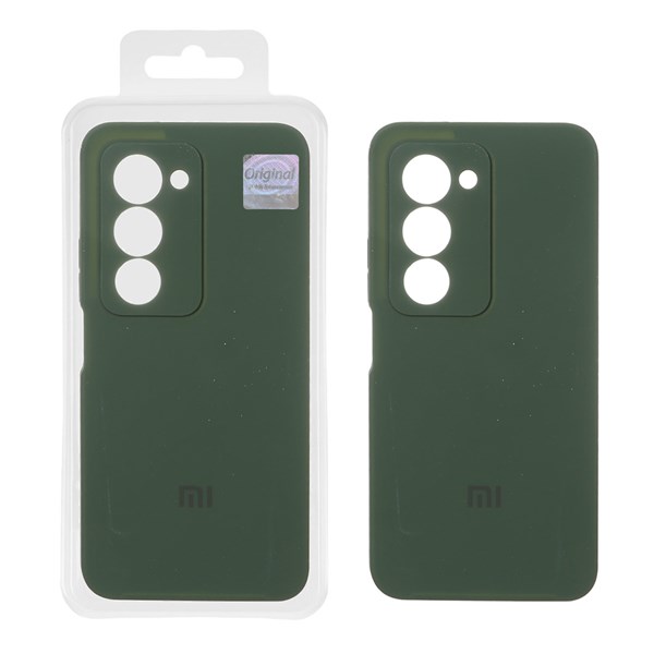 قاب سیلیکونی پاک کنی اورجینال Master Quality مدل Xiaomi Redmi 15 4G - سبز تیره (پک دار)