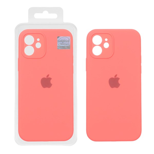 قاب سیلیکونی پاک کنی اورجینال Master Quality مدل Apple iPhone 12 - مرجانی (پک دار)