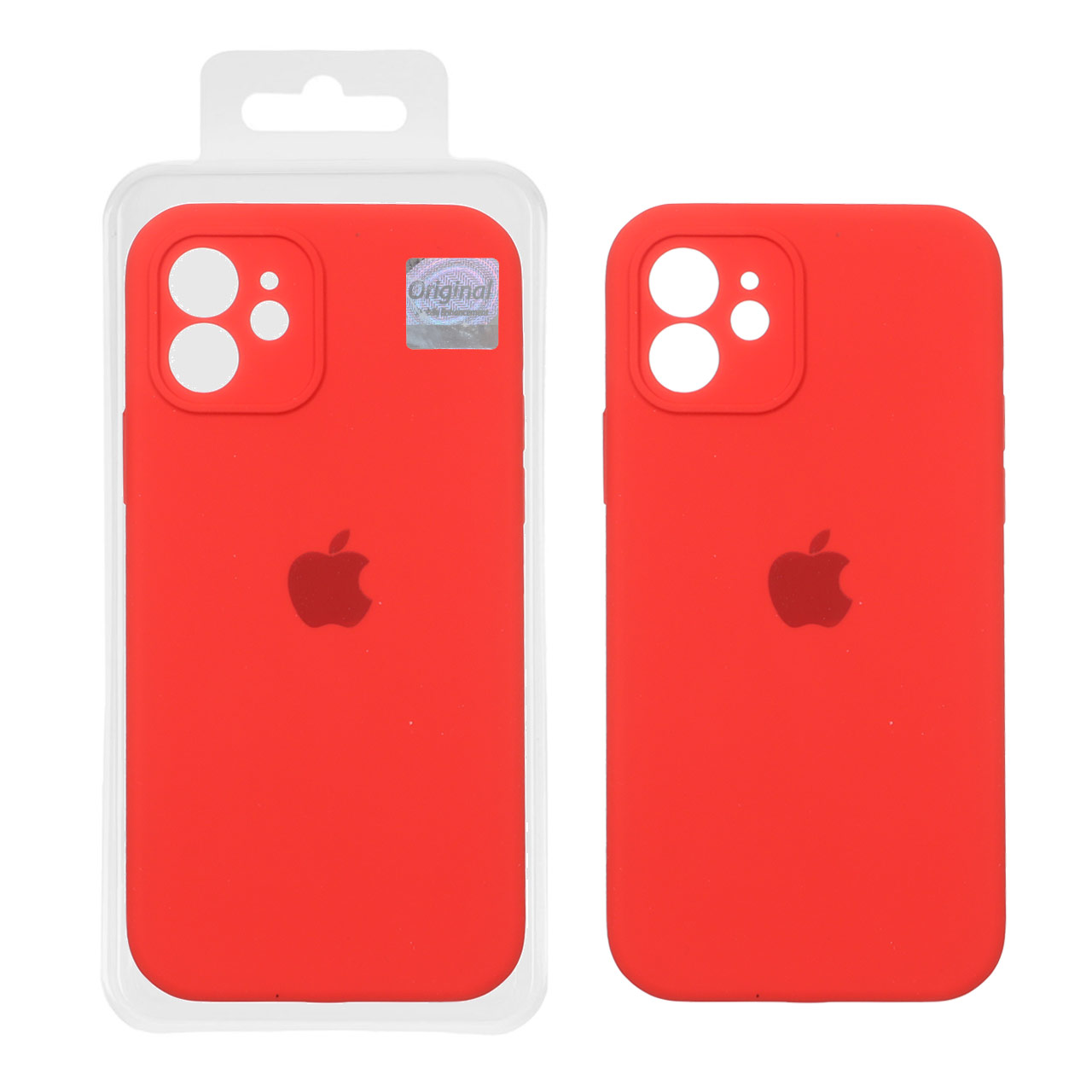 قاب سیلیکونی پاک کنی اورجینال Master Quality مدل Apple iPhone 12 - قرمز (پک دار)