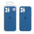قاب سیلیکونی پاک کنی اورجینال Master Quality مدل Apple iPhone 12 Pro Max - آبی کاربنی (پک دار)