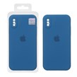 قاب سیلیکونی پاک کنی اورجینال Master Quality مدل Apple iPhone X / iPhone XS - آبی کاربنی (پک دار)