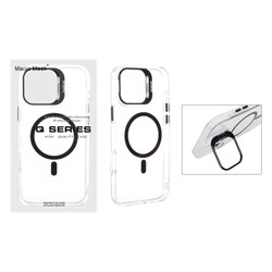 قاب اورجینال Q Series Bracket کریستالی Magsafe لنز استندشو Apple iPhone 16 Pro Max - مشکی (پک دار)