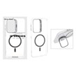 قاب اورجینال Q Series Bracket کریستالی Magsafe لنز استندشو Samsung Galaxy A17 / A16 / A26 - خاکستری (پک دار)