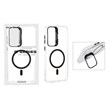 قاب اورجینال Q Series Bracket کریستالی Magsafe لنز استندشو Samsung Galaxy S23 FE - مشکی (پک دار)