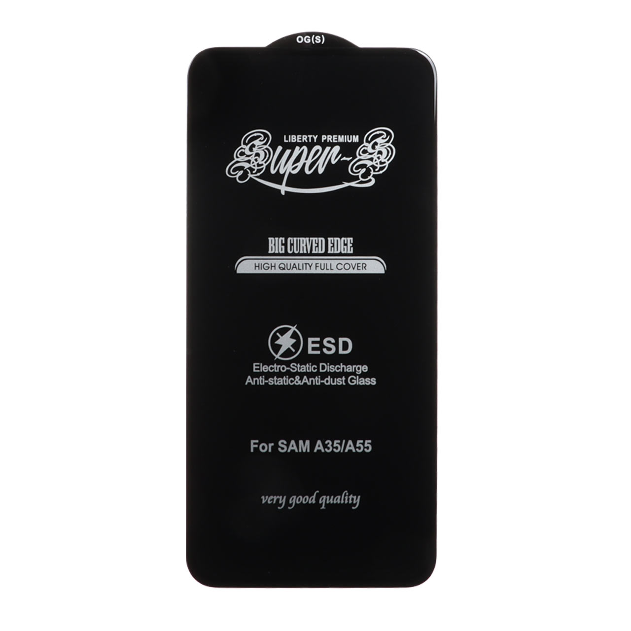 محافظ صفحه نمایش شیشه ای آنتی استاتیک Full Cover Super S 360 - ESD OG مدل Samsung Galaxy A35 / A55