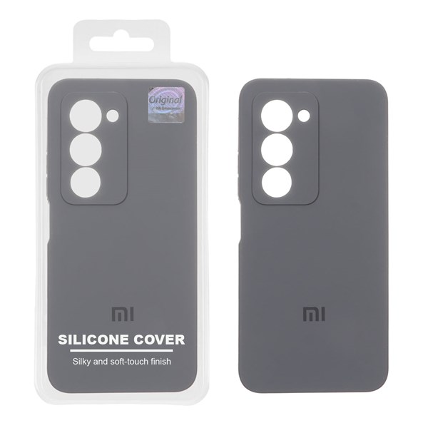 قاب سیلیکونی پاک کنی اورجینال Master Quality مدل Xiaomi Redmi 15 4G - خاکستری (پک دار)