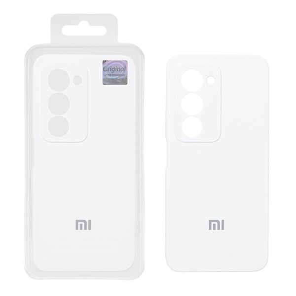 قاب سیلیکونی پاک کنی اورجینال Master Quality مدل Xiaomi Redmi 15 4G - سفید (پک دار)