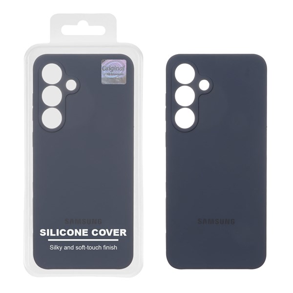 قاب سیلیکونی پاک کنی اورجینال Master Quality مدل Samsung Galaxy S25 FE - سرمه ای (پک دار)