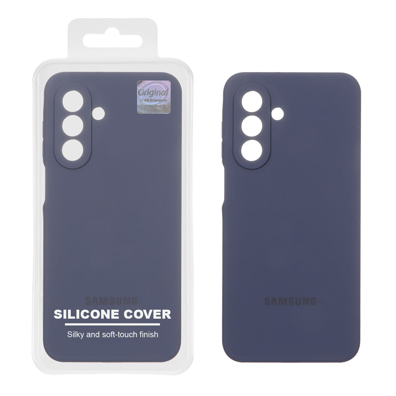 قاب سیلیکونی پاک کنی اورجینال Master Quality مدل Samsung Galaxy A17 / A26  - سرمه ای (پک دار)