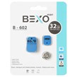 فلش مموری BEXO USB2.0 مدل B-602 ظرفیت 32GB - آبی کاربنی (گارانتی داده پردازی آواتک)
