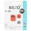 فلش مموری BEXO USB2.0 مدل B-602 ظرفیت 64GB - نارنجی (گارانتی داده پردازی آواتک)