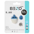 فلش مموری BEXO USB2.0 مدل B-605 ظرفیت 32GB - آبی کاربنی (گارانتی داده پردازی آواتک)