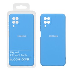قاب نیو سیلیکون محافظ لنزدار RFF مدل Samsung Galaxy A12 / M12 / F12 - آبی (پک دار)