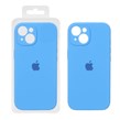 قاب سیلیکونی پاک کنی محافظ لنزدار اورجینال Apple iPhone 15 - آبی کد 1 (پک اصلی)