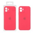 قاب سیلیکونی پاک کنی محافظ لنزدار اورجینال Apple iPhone 12 - قرمز روشن (پک اصلی)