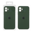 قاب سیلیکونی پاک کنی محافظ لنزدار اورجینال Apple iPhone 12 - سبز ارتشی (پک اصلی)