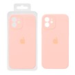 قاب سیلیکونی پاک کنی محافظ لنزدار اورجینال Apple iPhone 12 - گلبهی (پک اصلی)