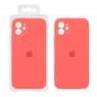 قاب سیلیکونی پاک کنی محافظ لنزدار اورجینال Apple iPhone 12 - مرجانی (پک اصلی)