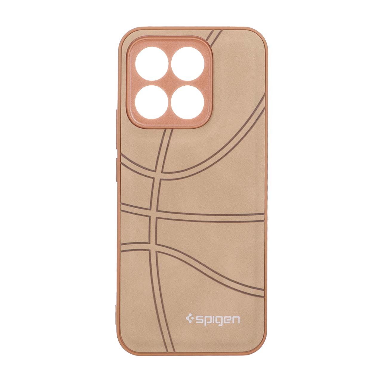 قاب طرح جیر Spigen بسکتبالی Honor X8c - نسکافه ای