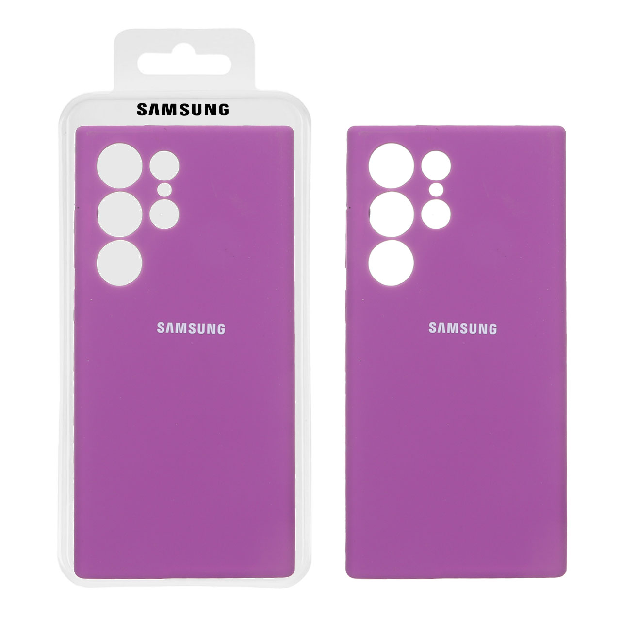 قاب سیلیکونی پاک کنی اورجینال درجه یک Samsung Galaxy S23 Ultra - ارغوانی کد 1 (پک دار)