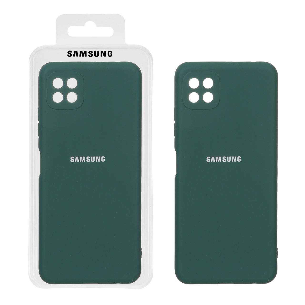 قاب نیو سیلیکون محافظ لنزدار RFF مدل Samsung Galaxy A22 5G - سبز (پک دار)