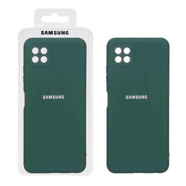 قاب نیو سیلیکون محافظ لنزدار RFF مدل Samsung Galaxy A22 5G - سبز (پک دار)