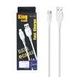 کابل شارژ فست King Cell Type-C مدل KC-133 - سفید - ASP (گارانتی شش ماهه آروین)