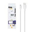 کابل شارژ فست آیفون King Cell مدل KC-144 - سفید - ASP (گارانتی شش ماهه آروین)