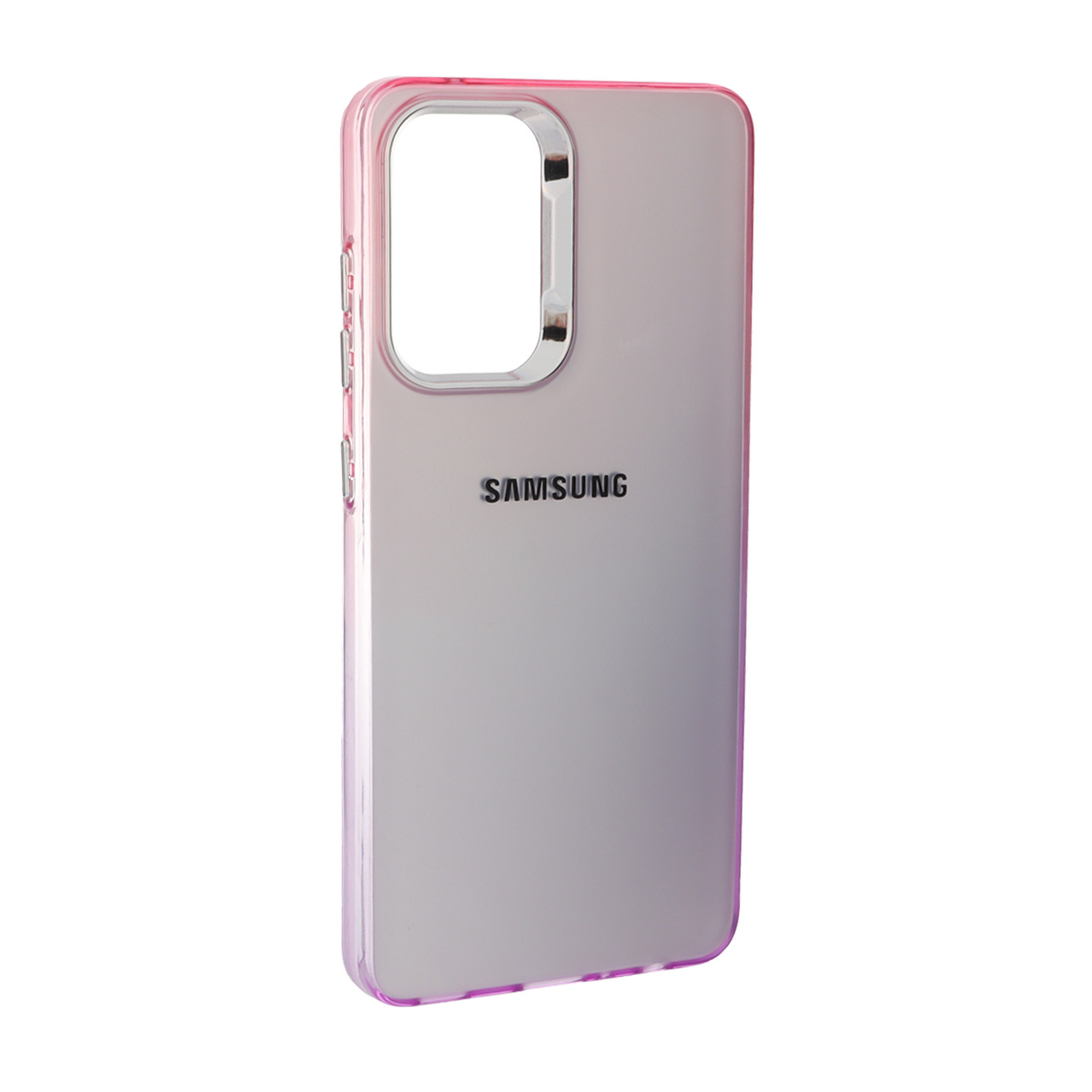 قاب SO COOL لنز متال لوگودار دور رنگی Samsung Galaxy A52 / A52s - صورتی بنفش