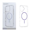 قاب اورجینال Magnetic دور ژله ای MagSafe مدل Apple iPhone 16 - بنفش روشن (پک دار)
