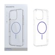 قاب اورجینال Magnetic دور ژله ای MagSafe مدل Apple iPhone 15 Pro Max - بنفش روشن (پک دار)