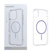 قاب اورجینال Magnetic دور ژله ای MagSafe مدل Apple iPhone X / iPhone XS - بنفش روشن (پک دار)