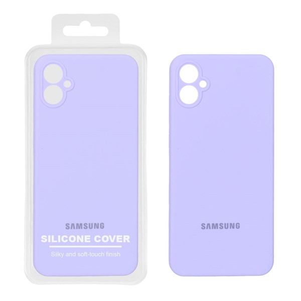 قاب سیلیکونی پاک کنی اورجینال Master Quality مدل Samsung Galaxy A05 - بنفش روشن (پک دار)