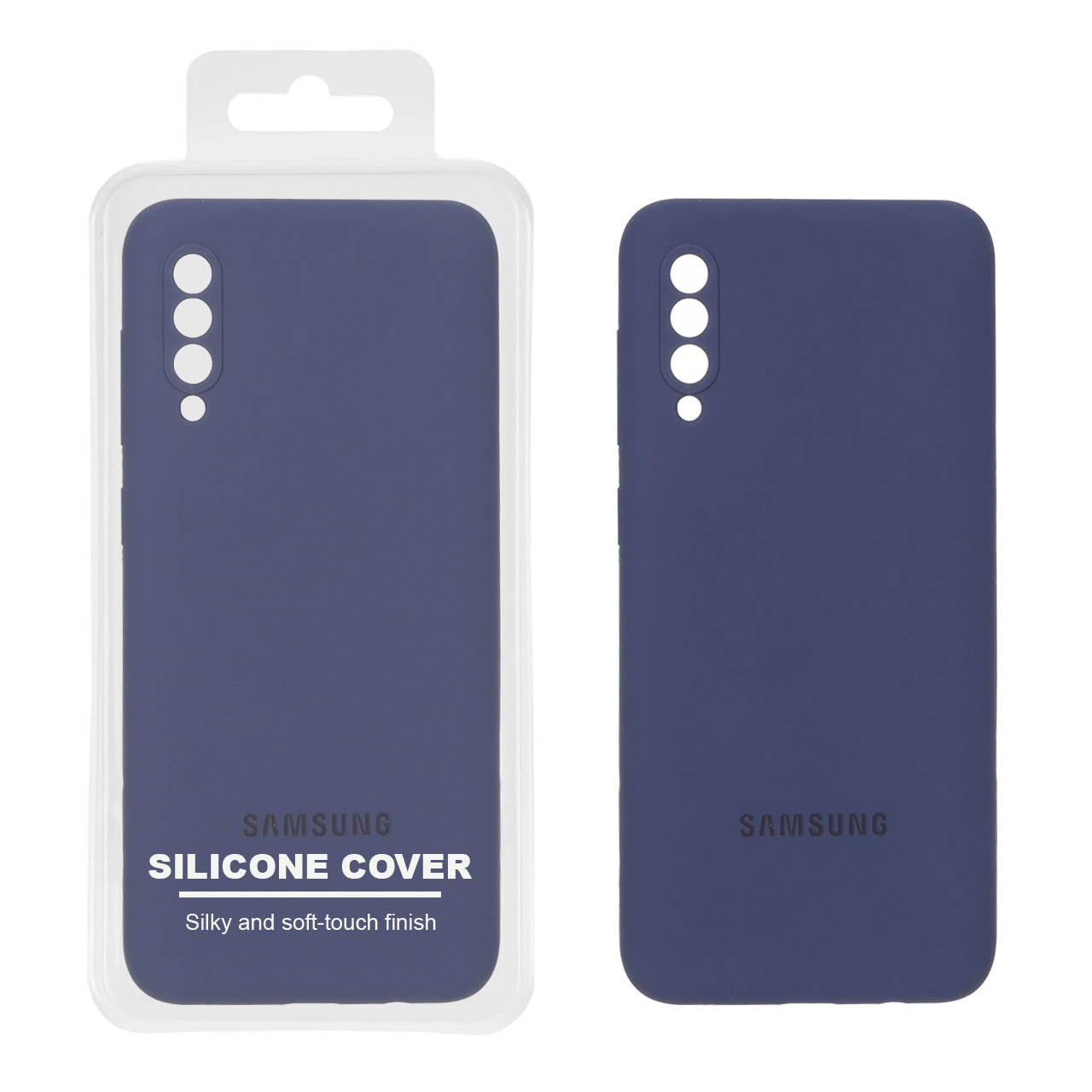 قاب سیلیکونی پاک کنی اورجینال Master Quality مدل Samsung Galaxy A50 / A50s / A30s - سرمه ای کد 1 (پک دار)