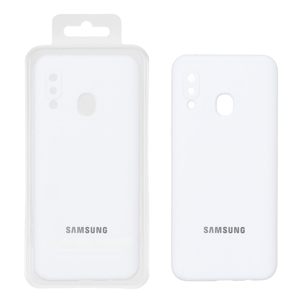 قاب سیلیکونی پاک کنی اورجینال Master Quality مدل Samsung Galaxy A30 / A20 - سفید (پک دار)