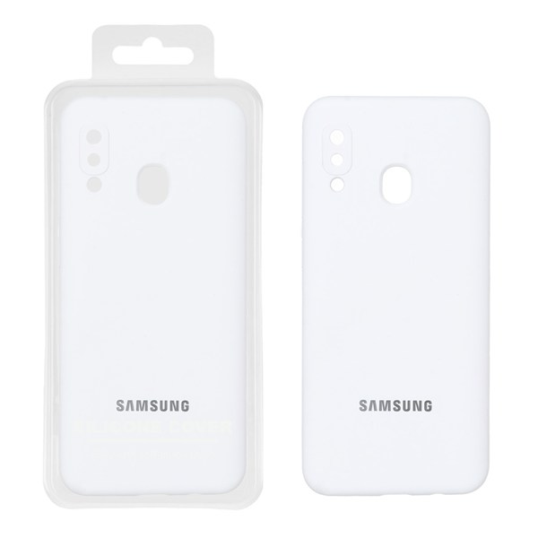 قاب سیلیکونی پاک کنی اورجینال Master Quality مدل Samsung Galaxy A30 / A20 - سفید (پک دار)