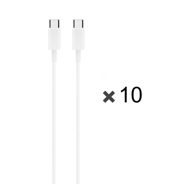 کابل شارژ Type-C To Type-C - سفید (پک 10 عددی) - SMO