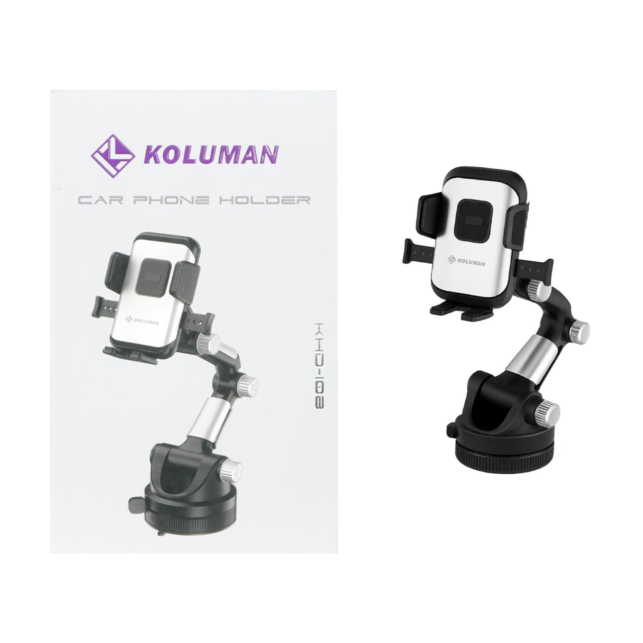 هولدر گوشی موبایل وکیومی Koluman مدل K-HD108 - خاکستری