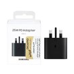 شارژر دیواری سه پین PD و فست تک پورت Samsung مدل EP-TA800 25W مجهز به فناوری NFC - اصلی - مشکی - DST (گارانتی 12 ماهه DST)