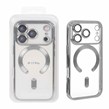 قاب اورجینال الکترواستاتیک Magsafe لنز گلس دار Apple iPhone 17 Pro - نقره ای (پک دار)