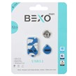 فلش مموری BEXO USB3.1 مدل B-713 ظرفیت 32GB - آبی کاربنی (گارانتی داده پردازی آواتک)