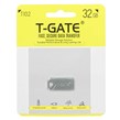 فلش مموری T-GATE USB2.0 مدل T102 ظرفیت 32GB - نقره ای (گارانتی آسان سرویس)
