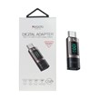 تبدیل  Yesido Type-C To Type-C دارای نمایشگر LED مدل GS24 100W - قهوه ای (گارانتی 18 ماه تعویض نیکان همراه)